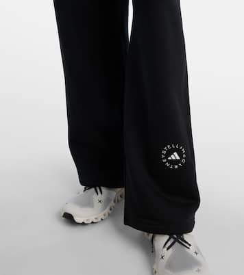 High-rise French terry sweatpants | Adidas by Stella McCartney