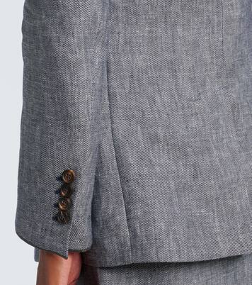 Blazer de cáñamo y lino | Brunello Cucinelli