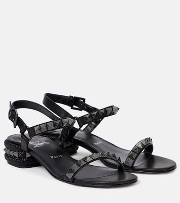 Pyrasand 30 leather sandals | Christian Louboutin