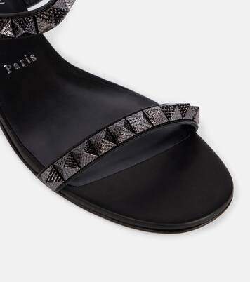 Pyrasand 30 leather sandals | Christian Louboutin