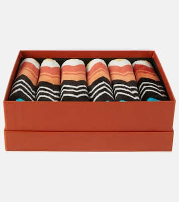 Giacomo Zigzag set of 6 face towels | Missoni