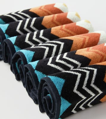 Giacomo Zigzag set of 6 face towels | Missoni
