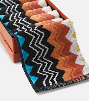 Giacomo Zigzag set of 6 face towels | Missoni