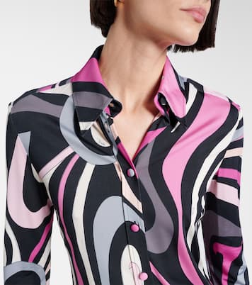 Camicia Marmo in raso di jersey | Pucci