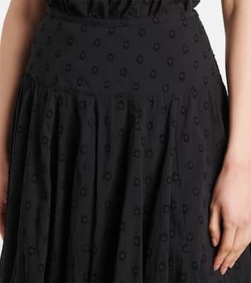 Falda midi Luisa de dobby de algodón | Ulla Johnson
