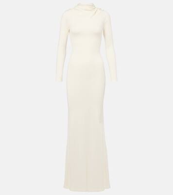 Robe longue Viva en soie et cachemire | Aya Muse