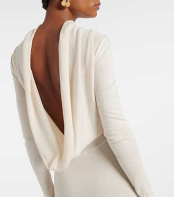 Robe longue Viva en soie et cachemire | Aya Muse