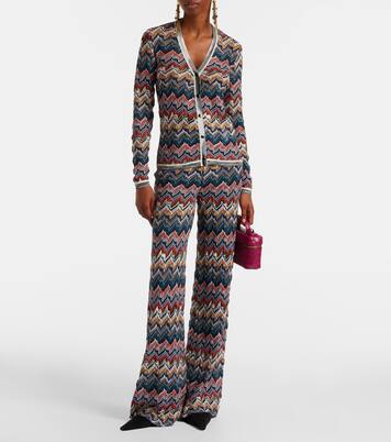 Cárdigan de lamé en zigzag | Missoni