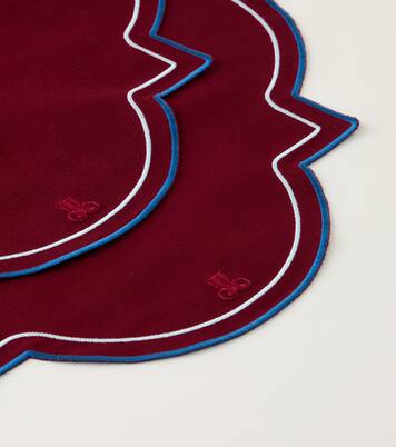 Medallion set of 2 canvas placemats | La DoubleJ