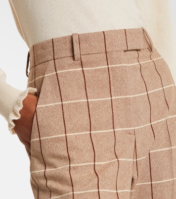 Weite High-Rise-Hose aus Schurwolle | Valentino