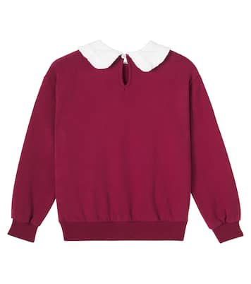Angela logo cotton jersey polo sweater | The New Society