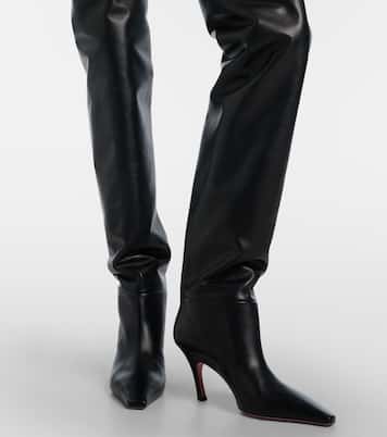 Botas mosqueteras Jamie 80 de piel | Amina Muaddi