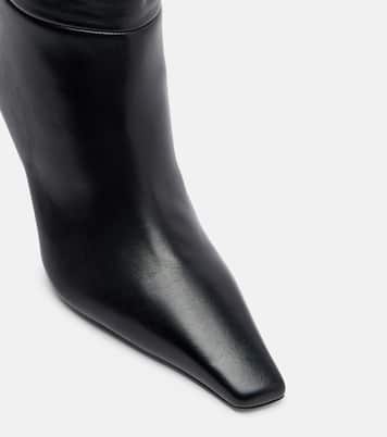 Botas mosqueteras Jamie 80 de piel | Amina Muaddi