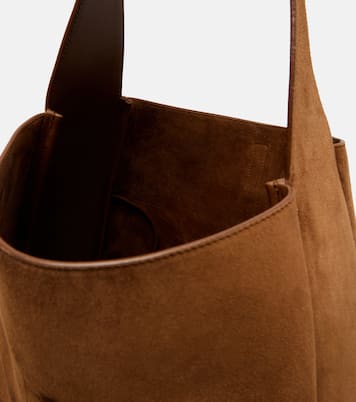 Le 5 à 7 Supple Large suede shoulder bag | Saint Laurent