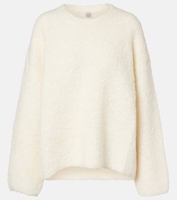 Oversized alpaca and wool-blend bouclé sweater | Toteme