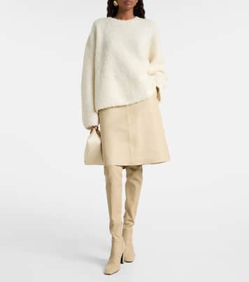 Oversized alpaca and wool-blend bouclé sweater | Toteme