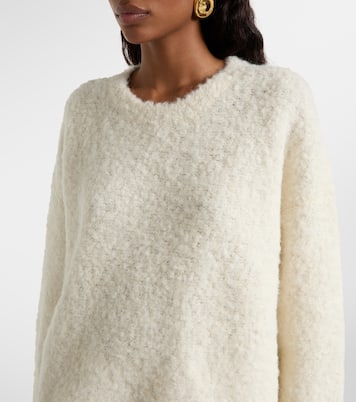 Oversized alpaca and wool-blend bouclé sweater | Toteme