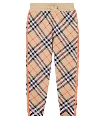 Burberry Check wool sweatpants | Burberry Kids