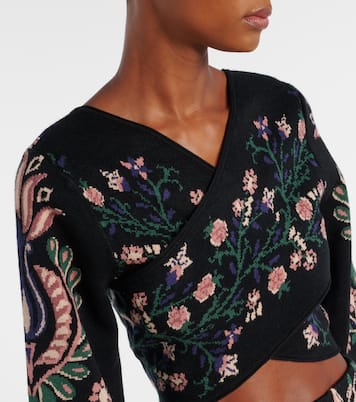 Top envolvente Marvelous Garden de punto | Farm Rio