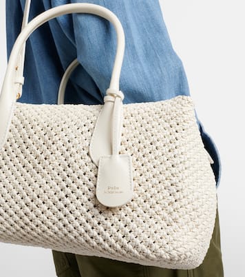 Bellport woven leather tote bag | Polo Ralph Lauren