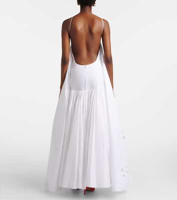 Provençale tiered cotton poplin gown | Jacquemus