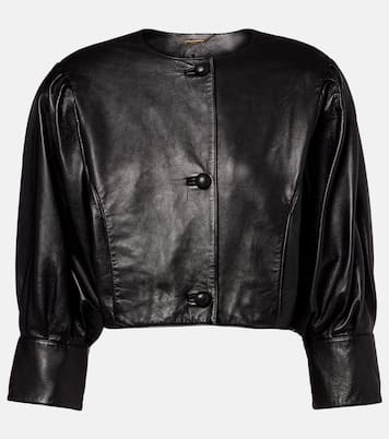 Cropped leather jacket | Chloé