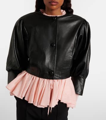 Cropped leather jacket | Chloé