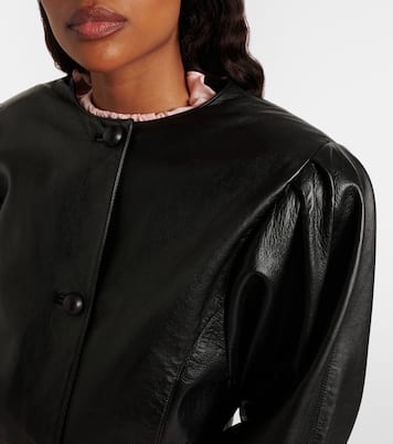 Cropped leather jacket | Chloé
