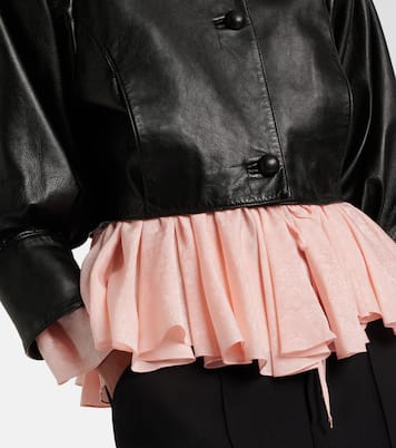 Cropped leather jacket | Chloé
