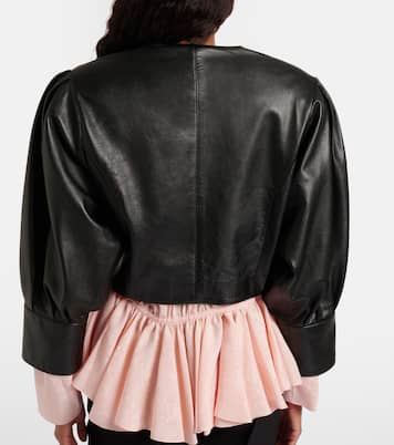 Cropped leather jacket | Chloé