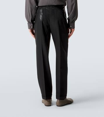 Pantalones rectos de lana virgen | Maison Margiela