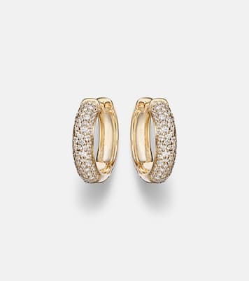 Ohrringe Keepsake aus 14kt Gelbgold (585/1000) mit Diamanten | Stone and Strand
