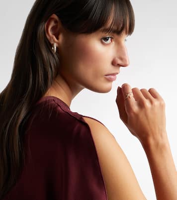 Ohrringe Keepsake aus 14kt Gelbgold (585/1000) mit Diamanten | Stone and Strand