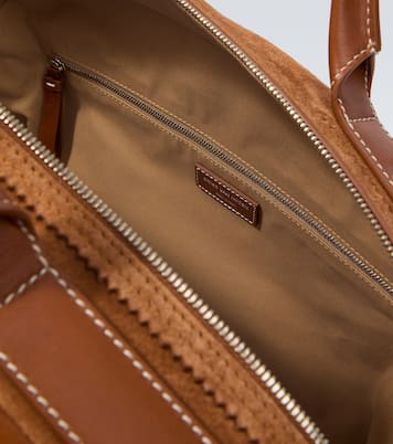 Sac de voyage en daim et cuir | Dries Van Noten