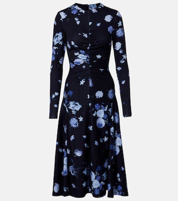 Floral jersey midi dress | Erdem