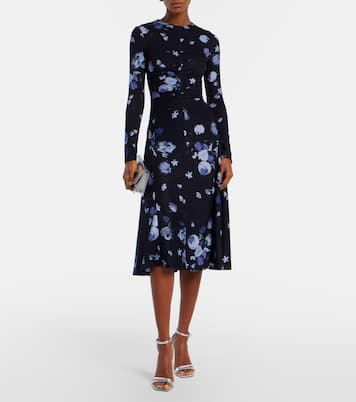 Floral jersey midi dress | Erdem
