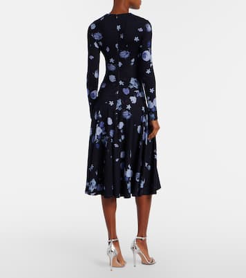 Floral jersey midi dress | Erdem