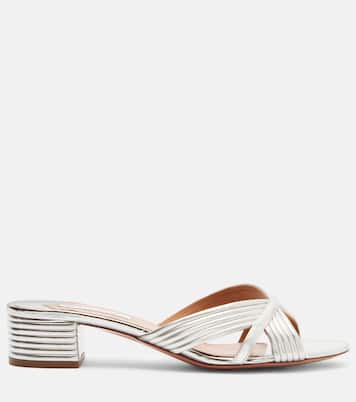 Sundance metallic leather sandals | Aquazzura