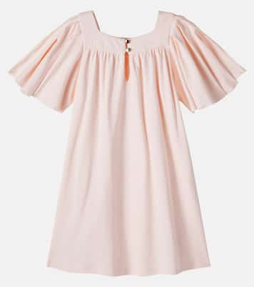 Ruffled cotton dress | Chloé Kids