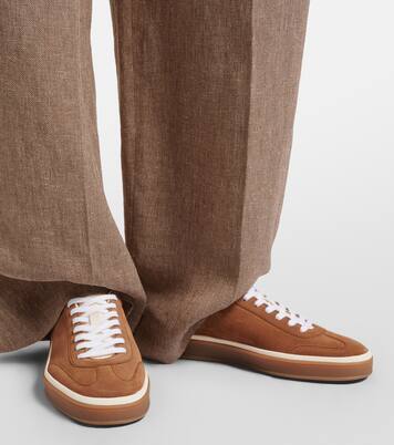 Sneakers Tennis aus Veloursleder | Loro Piana