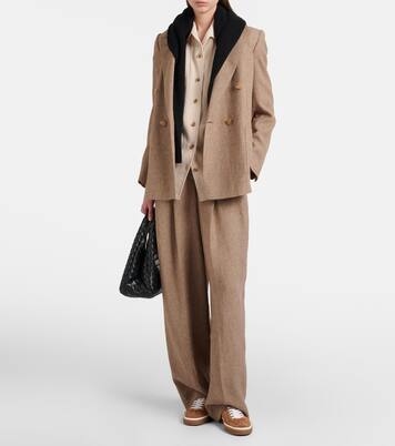 Sneakers Tennis aus Veloursleder | Loro Piana