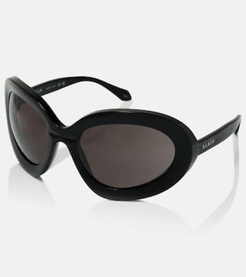 Lunettes de soleil oversize à logo | Alaïa