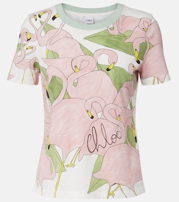 T-shirt en coton imprimé | Chloé