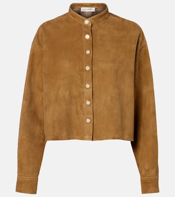 Lucien suede cropped jacket | Nour Hammour