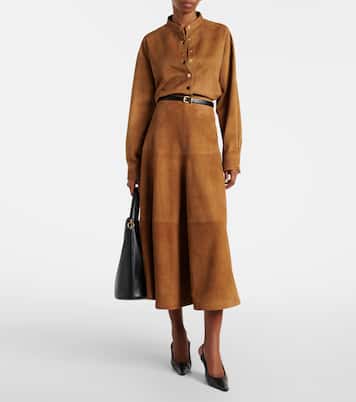 Lucien suede cropped jacket | Nour Hammour