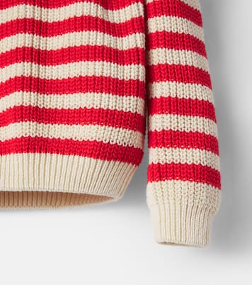Reed striped cotton sweater | Cozmo
