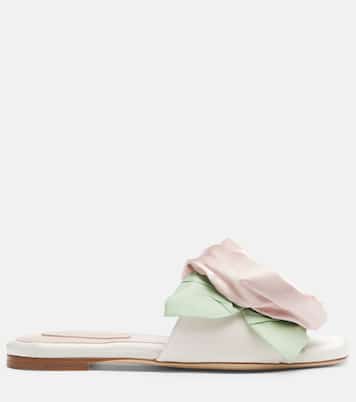 Pantoletten aus Satin | Simone Rocha