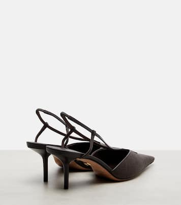 Slingback-Pumps mit Leder | Max Mara