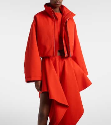 Layered cotton bomber jacket | Alaïa