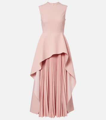 Severny pleated layered midi dress | Solace London